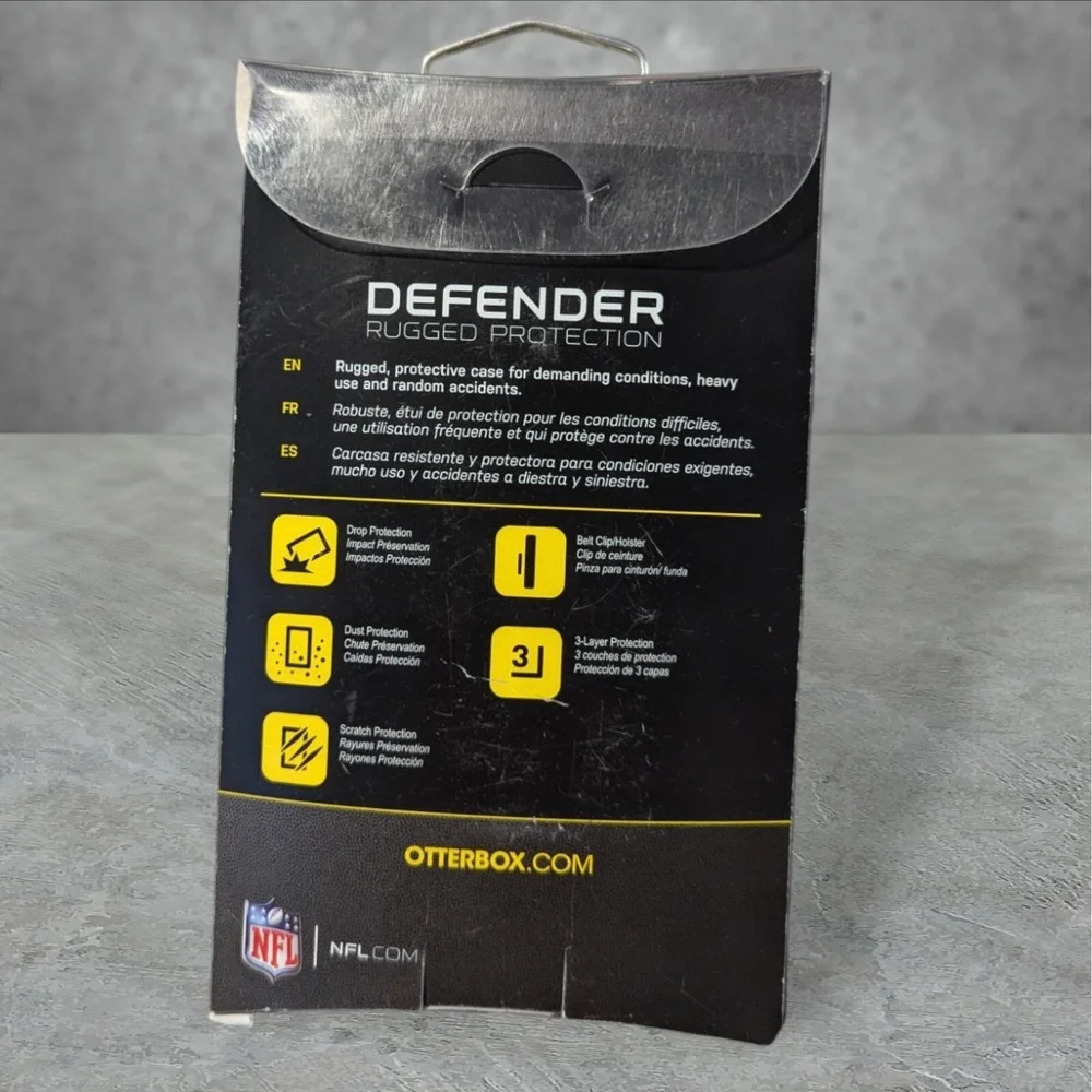 Y4. Otterbox Defender Droid Turbo Case Houston Texans (Missing Screen Protector)